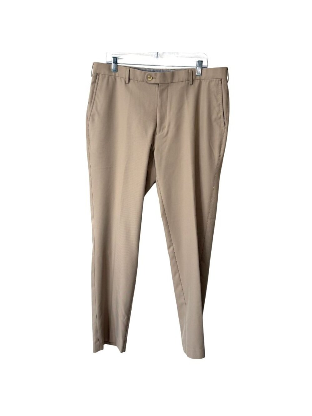 Peter Millar Crown Sport Mens 36x32 Pants Beige Golf Performance Chino